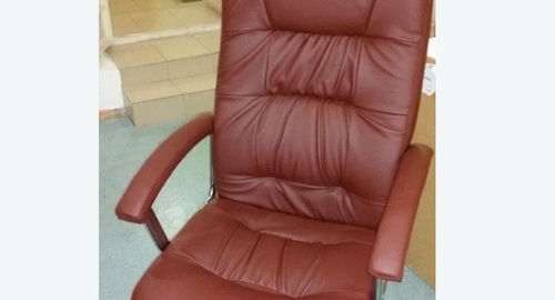Обтяжка офисного кресла. Новокосино